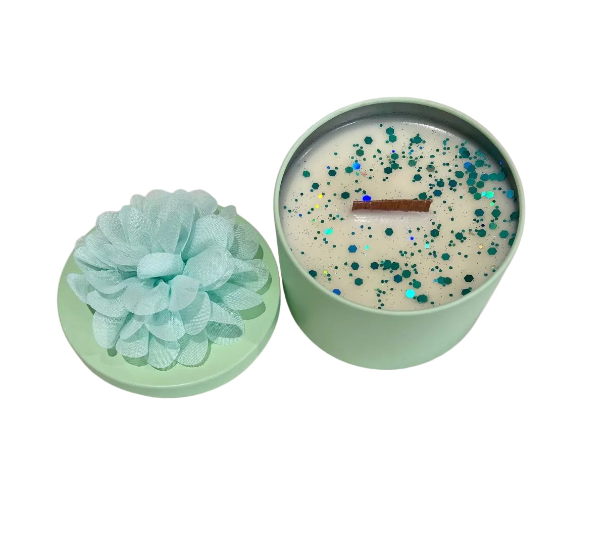 Mint Green 230g Candle Tin
