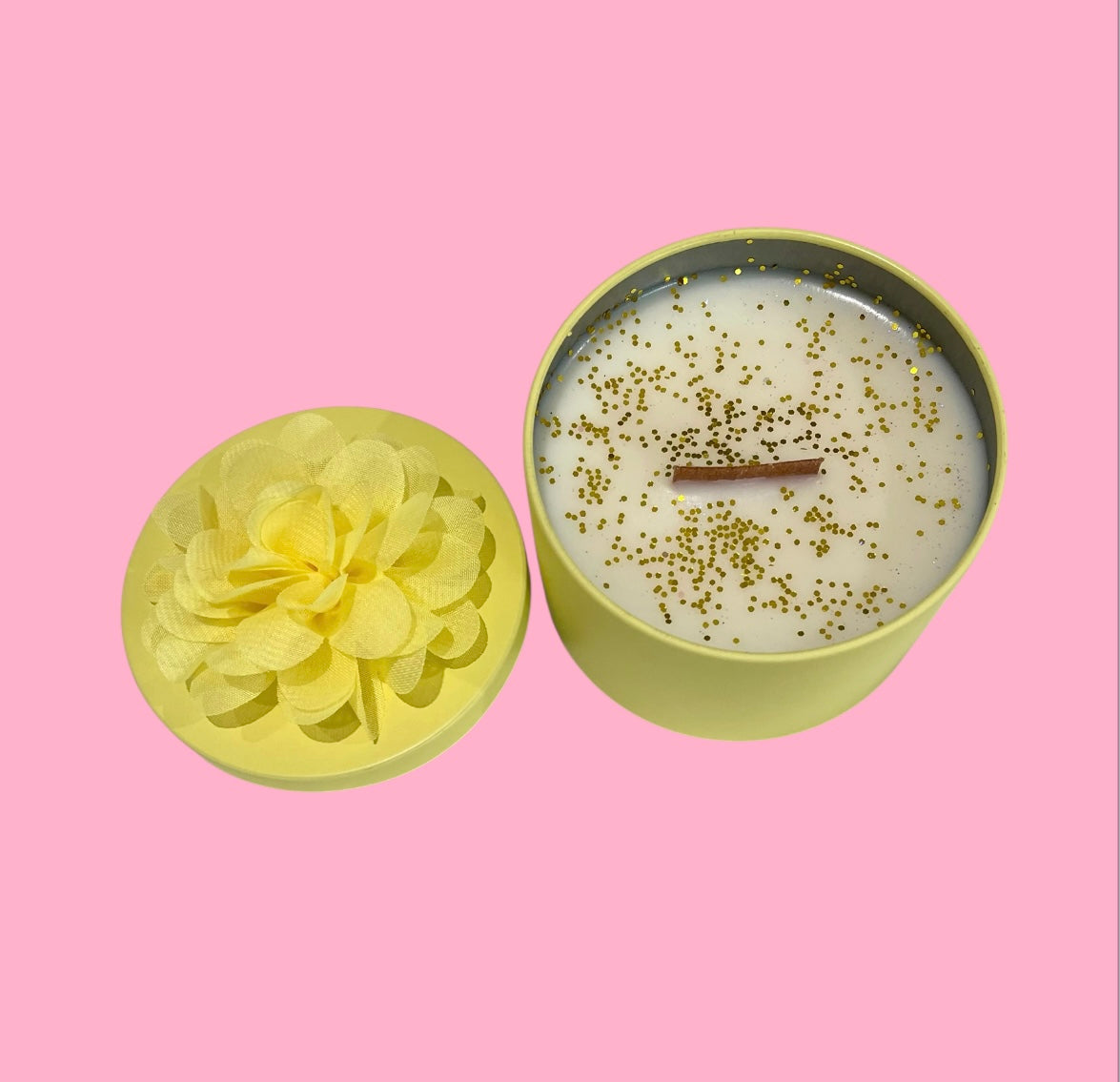 Yellow 230g Candle Tin