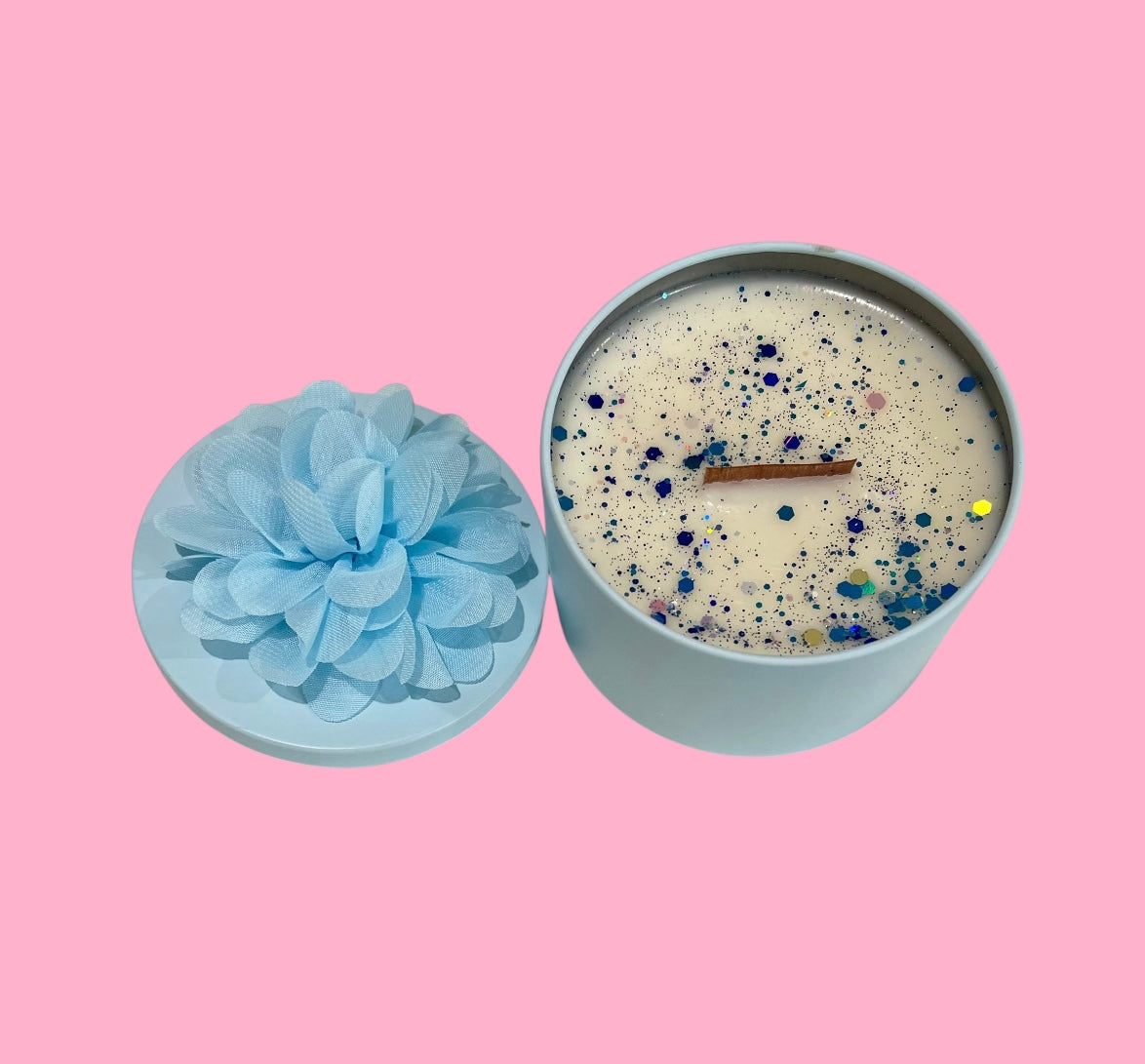 Blue 230g Candle Tin.