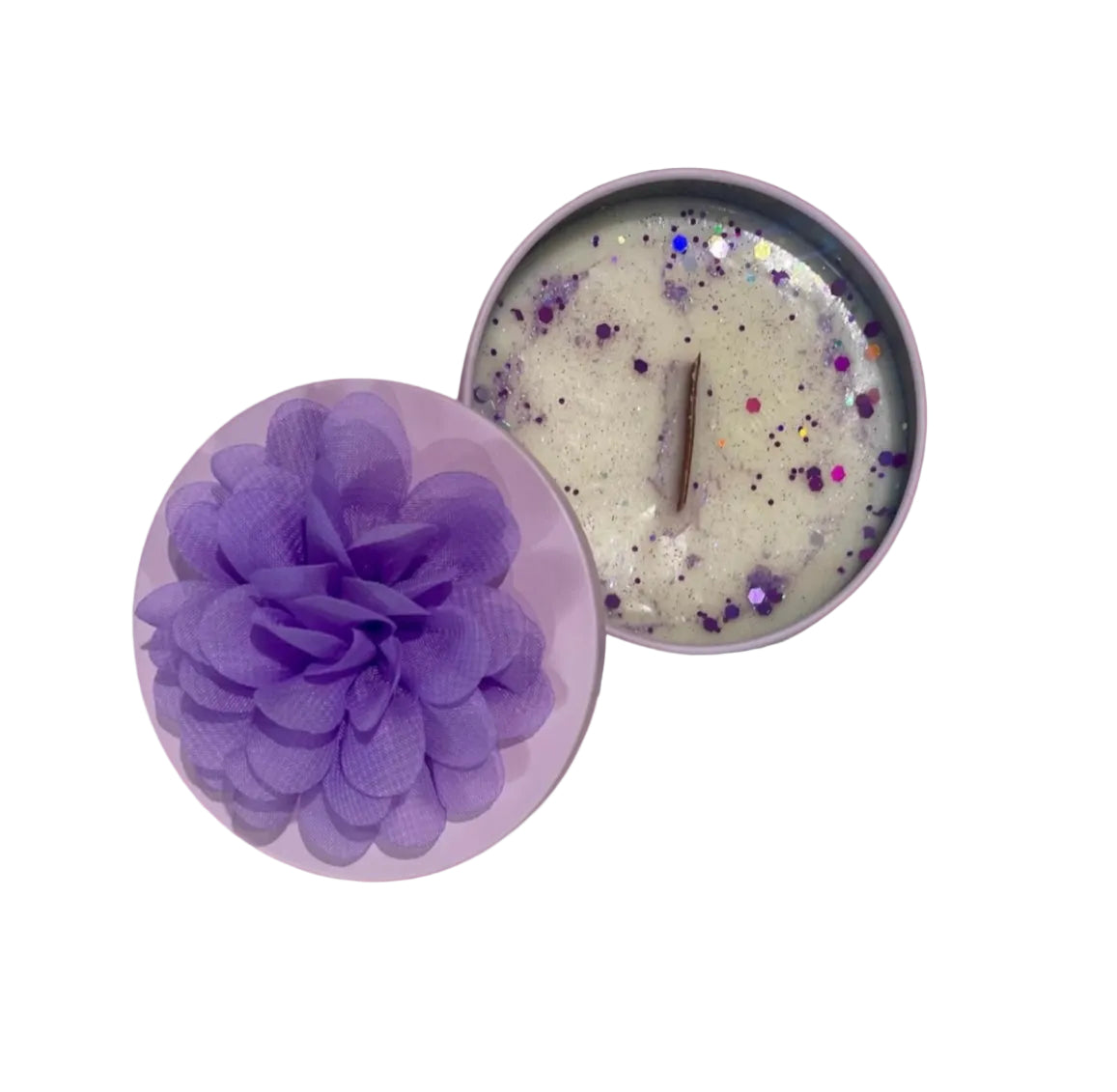 Purple 230g Candle Tin.