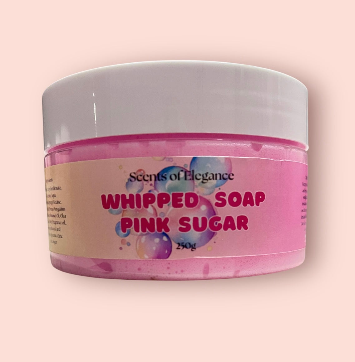 Pink Sugar Type whipped Soap 250g