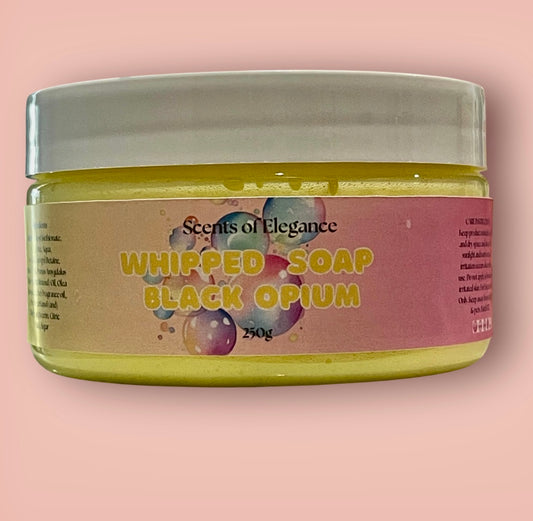 Black Opium Type Whipped Soap 250g