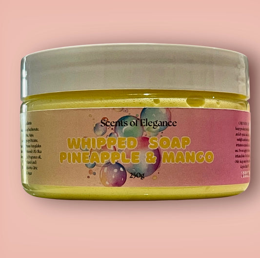 Pineapple & Mango Whipped Soap 250g