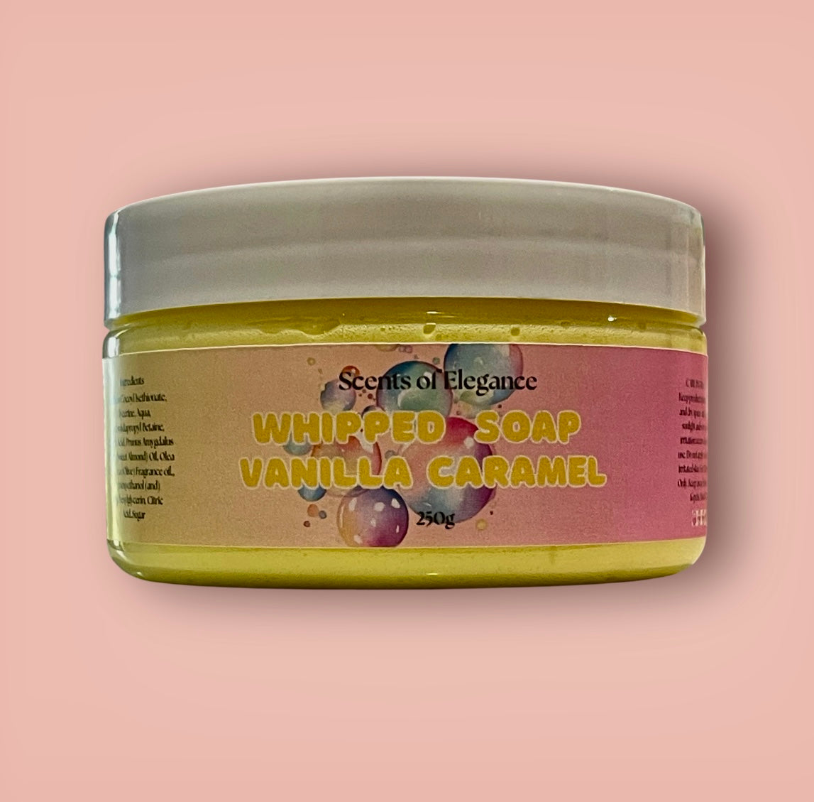 Vanilla Caramel Whipped Soap 250g