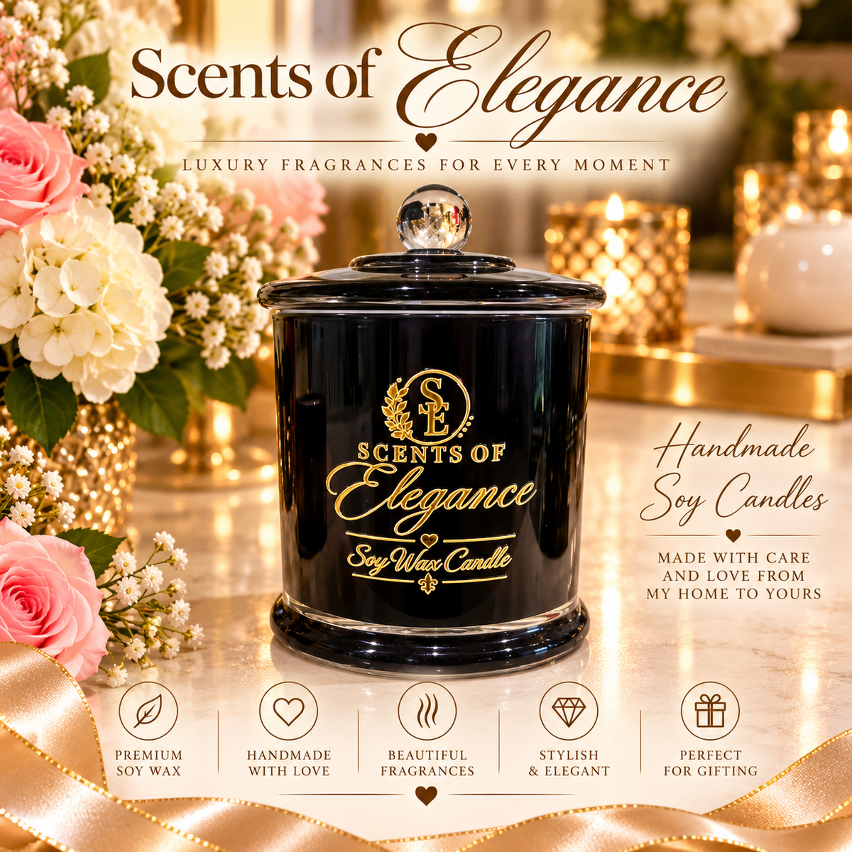 Black Candle Jar 450g