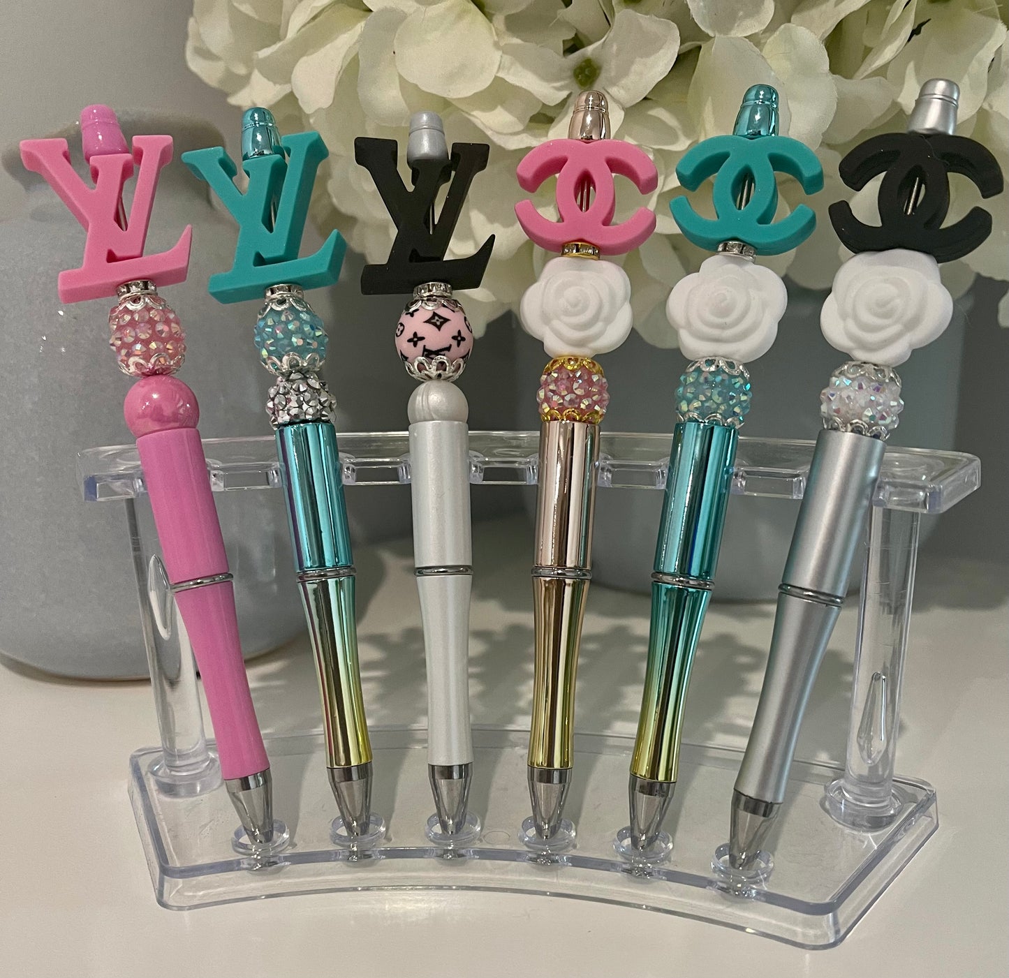 Designer Inspired Beaded Pens