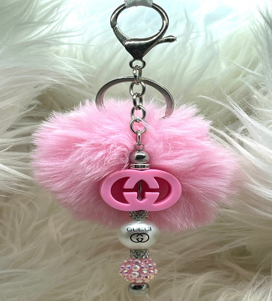 GG Inspired Pink Keychain