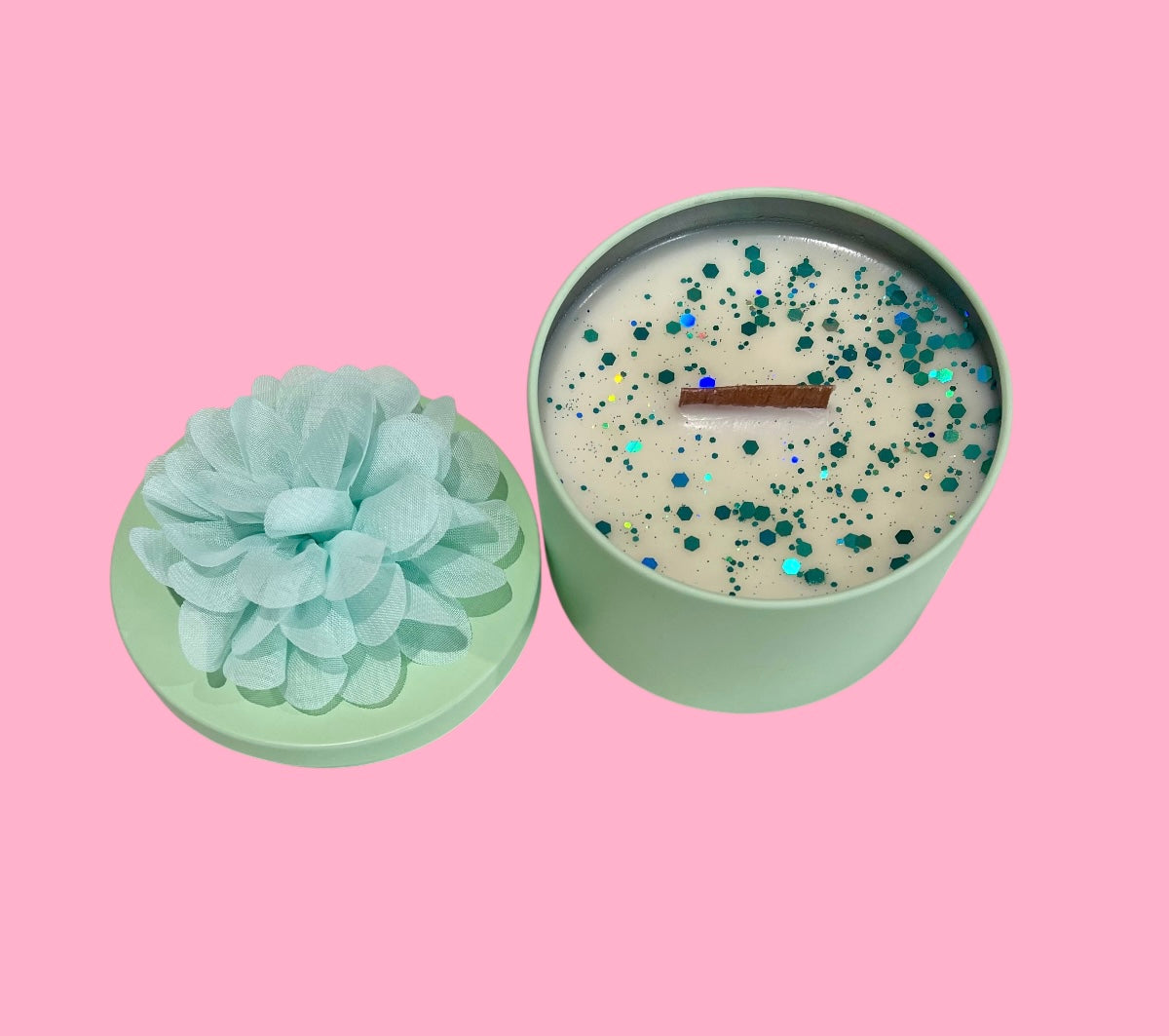 Mint Green 230g Candle Tin