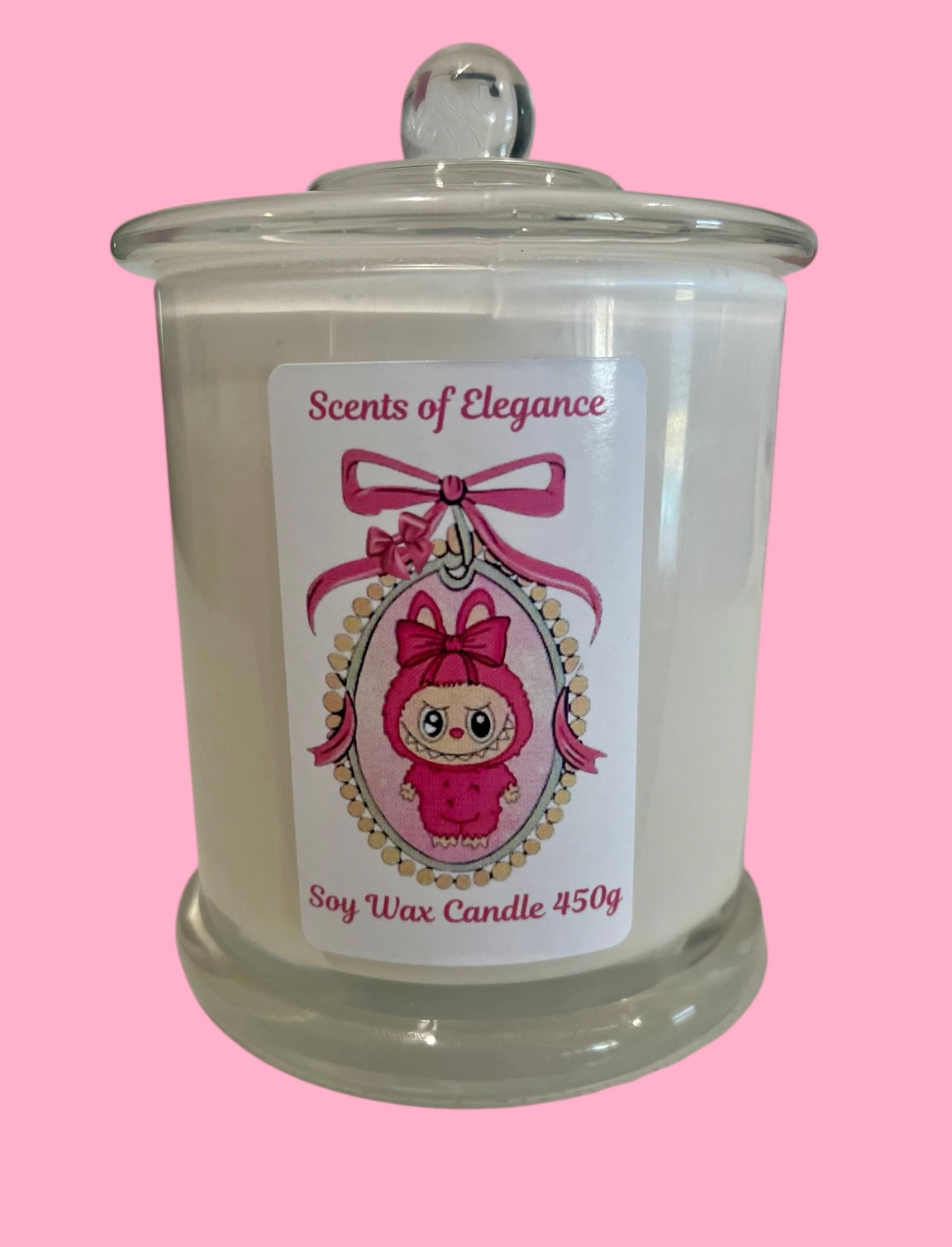 White Gloss Candle Jar 450g