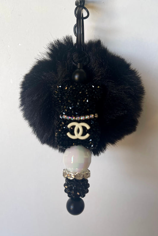 CC Inspired Black Bear Keychain