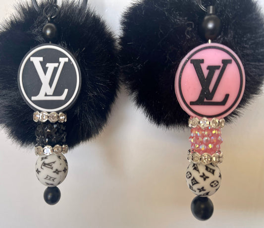 LV Inspired Keychain