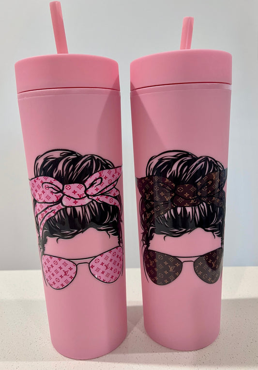 LV Inspired Sunnies Pink Tumbler