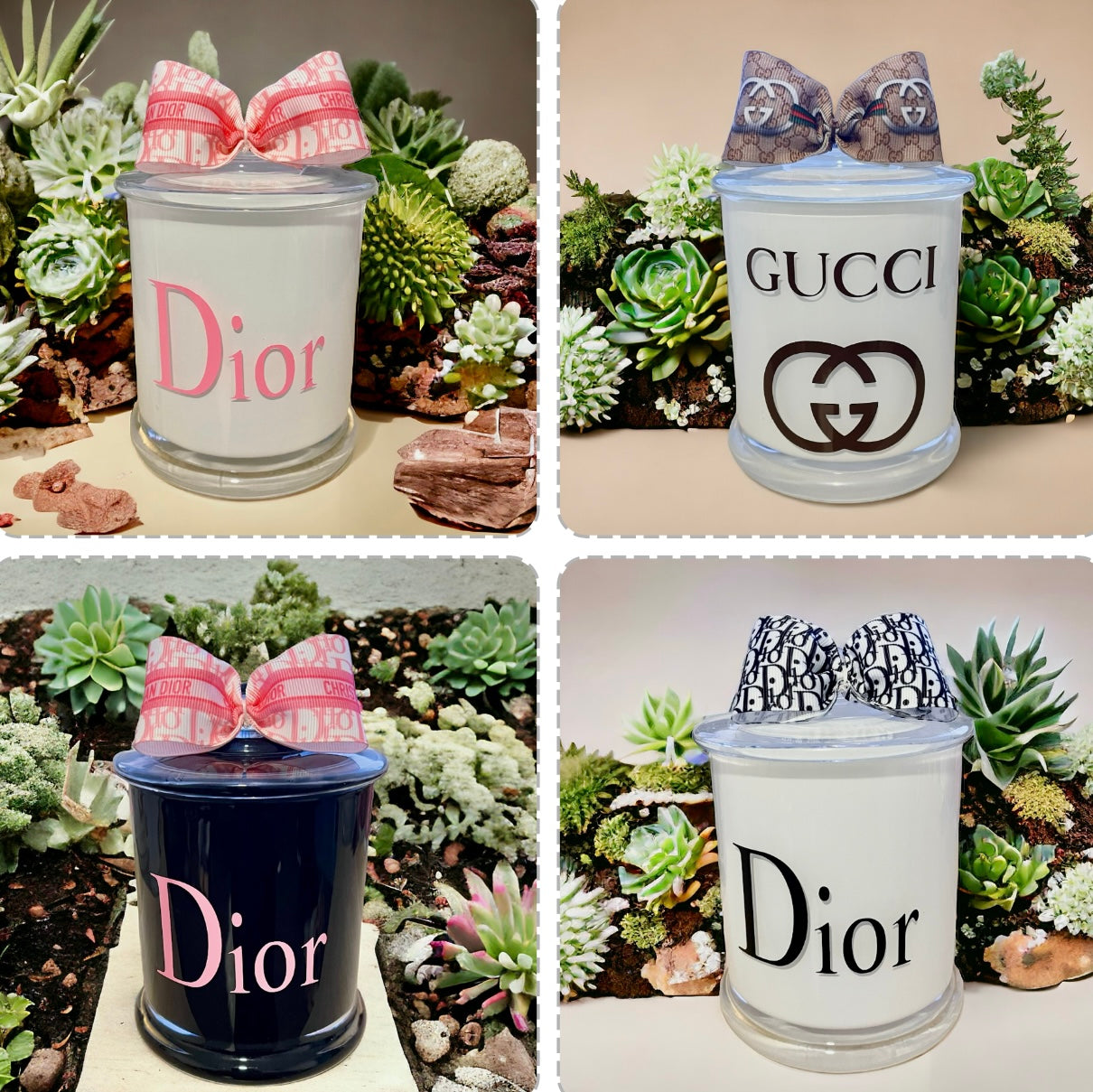 Dior & Gucci Inspired Collection of 450g Candles