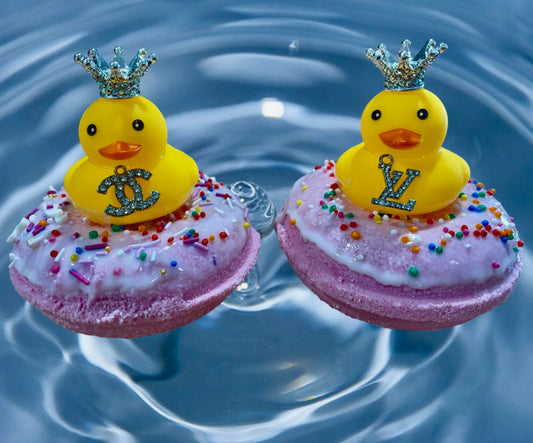 Yellow Duck Donut Bath Bomb