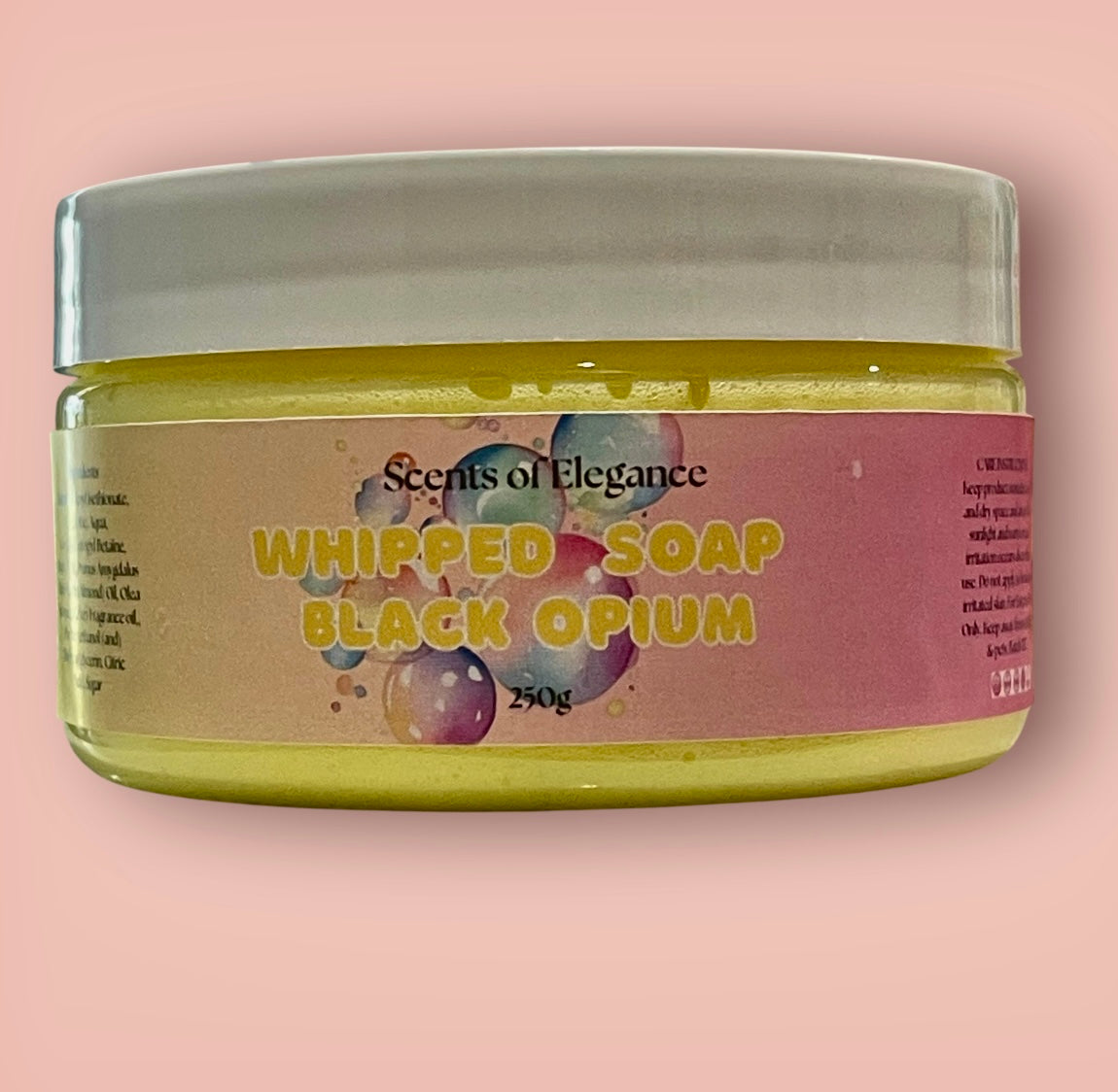 Black Opium Type Whipped Soap 250g