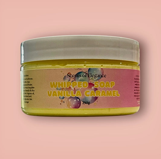Vanilla Caramel Whipped Soap 250g
